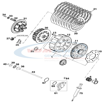 Cylinder CPL 250-380, 547.32.061.044 , Husqvarna, KTM, 